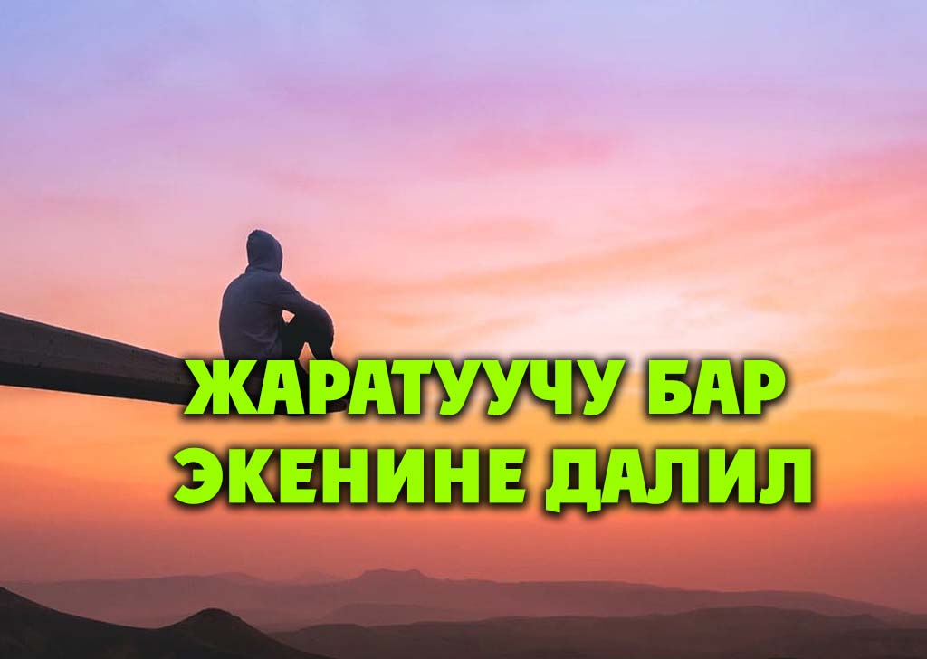 Жаратуучу бар экенине далил